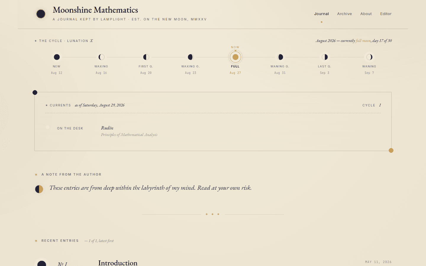 Moonshine Mathematics